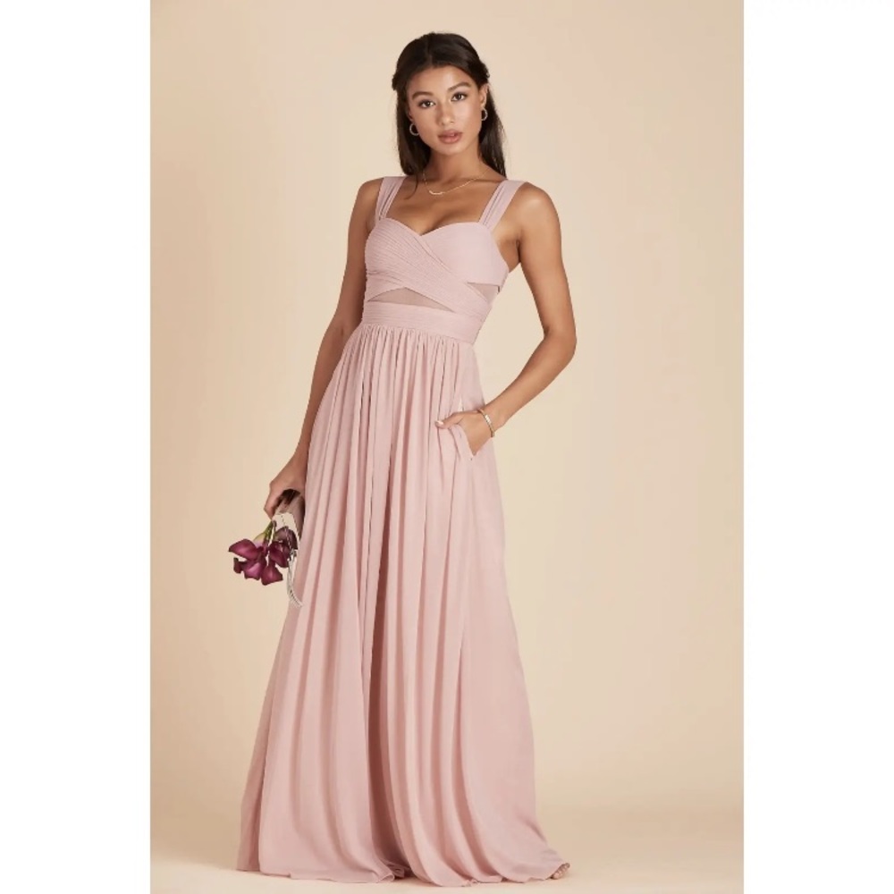 Birdy Grey Elyse Bridesmaid Dress, Size Small - Dusty Rose